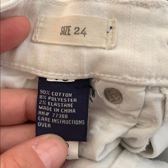 Madewell White Skinny Jeans w/ Zip Detail on Hem - Picture 8 of 8